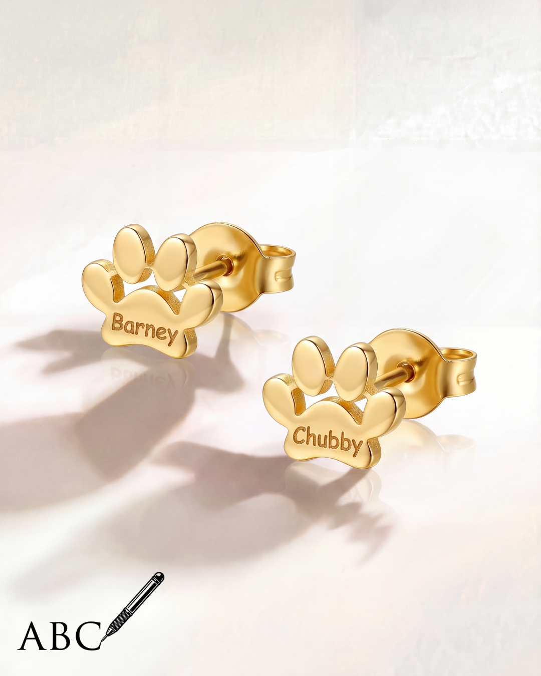 Boucles d'oreilles Riky (Initiales au choix)