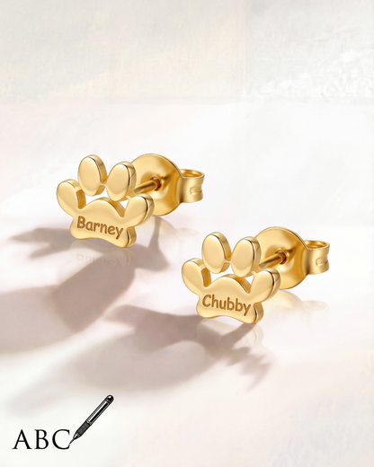 Boucles d'oreilles Riky (Initiales au choix)
