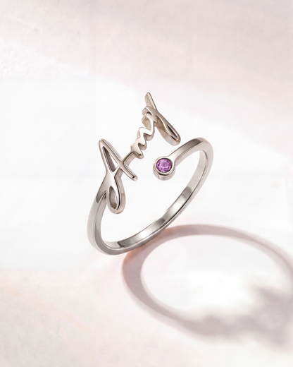 Bague Cali (Prénom & Pierre de naissance)