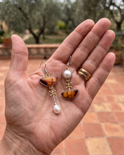 Boucles d'oreilles Lava