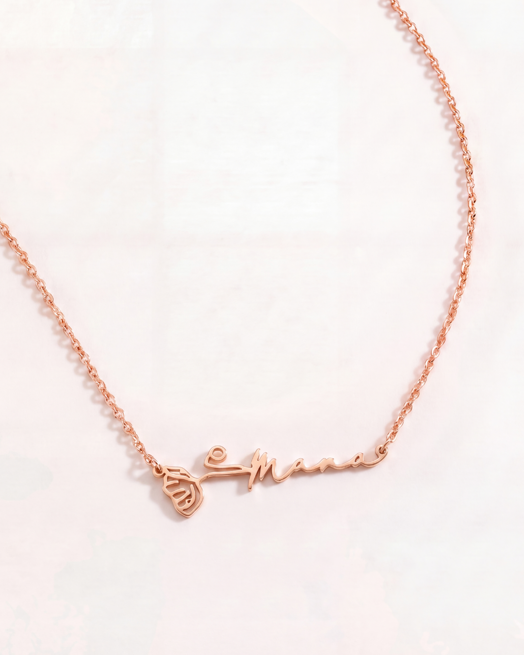 Collier Neura (Prénom & Fleur de naissance)