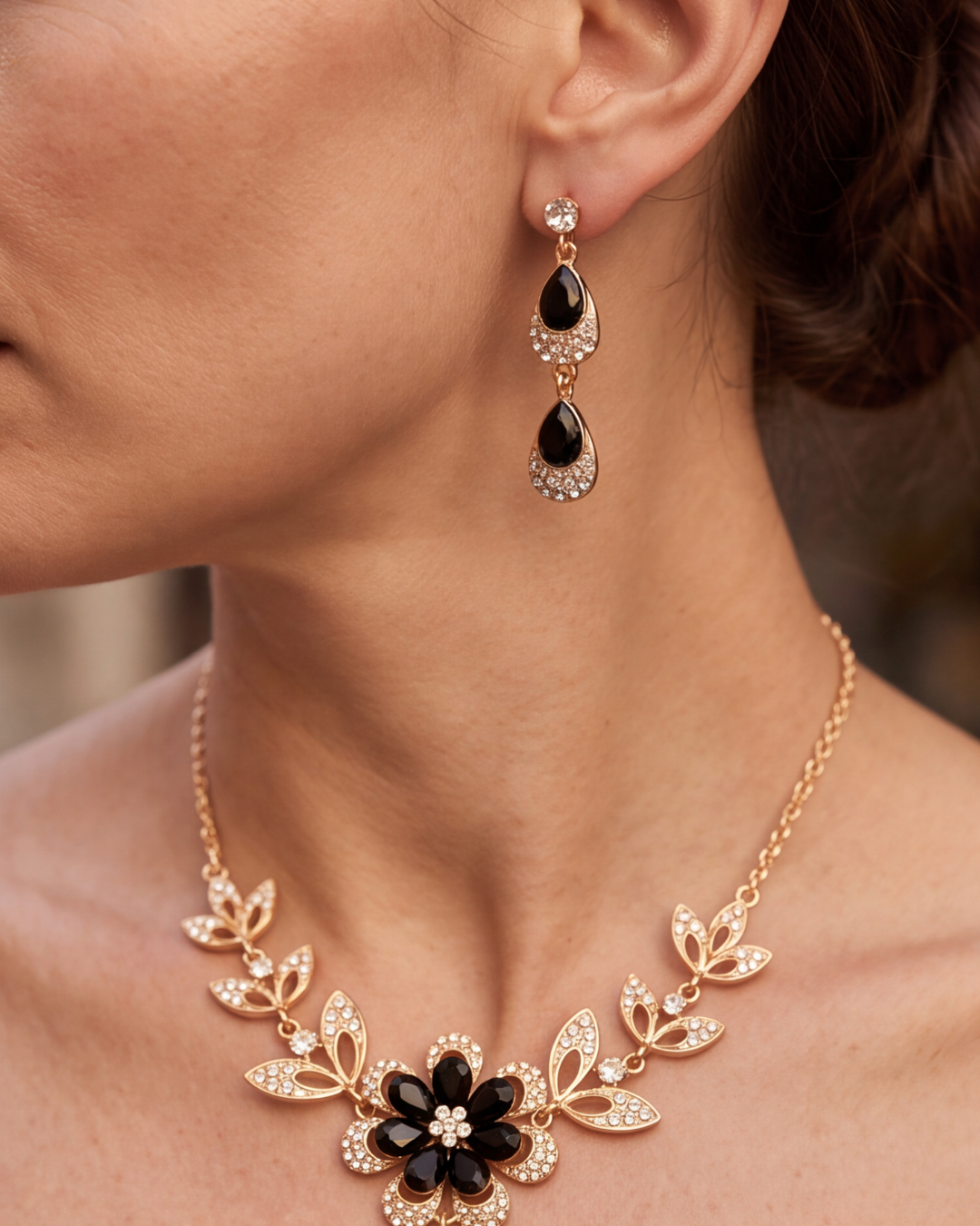 Collier & Boucles d'oreilles Corale