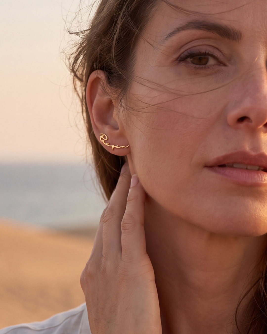 Boucles d'oreilles Marrie (Mots au choix)