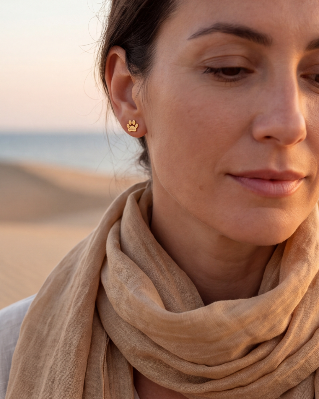 Boucles d'oreilles Riky (Initiales au choix)