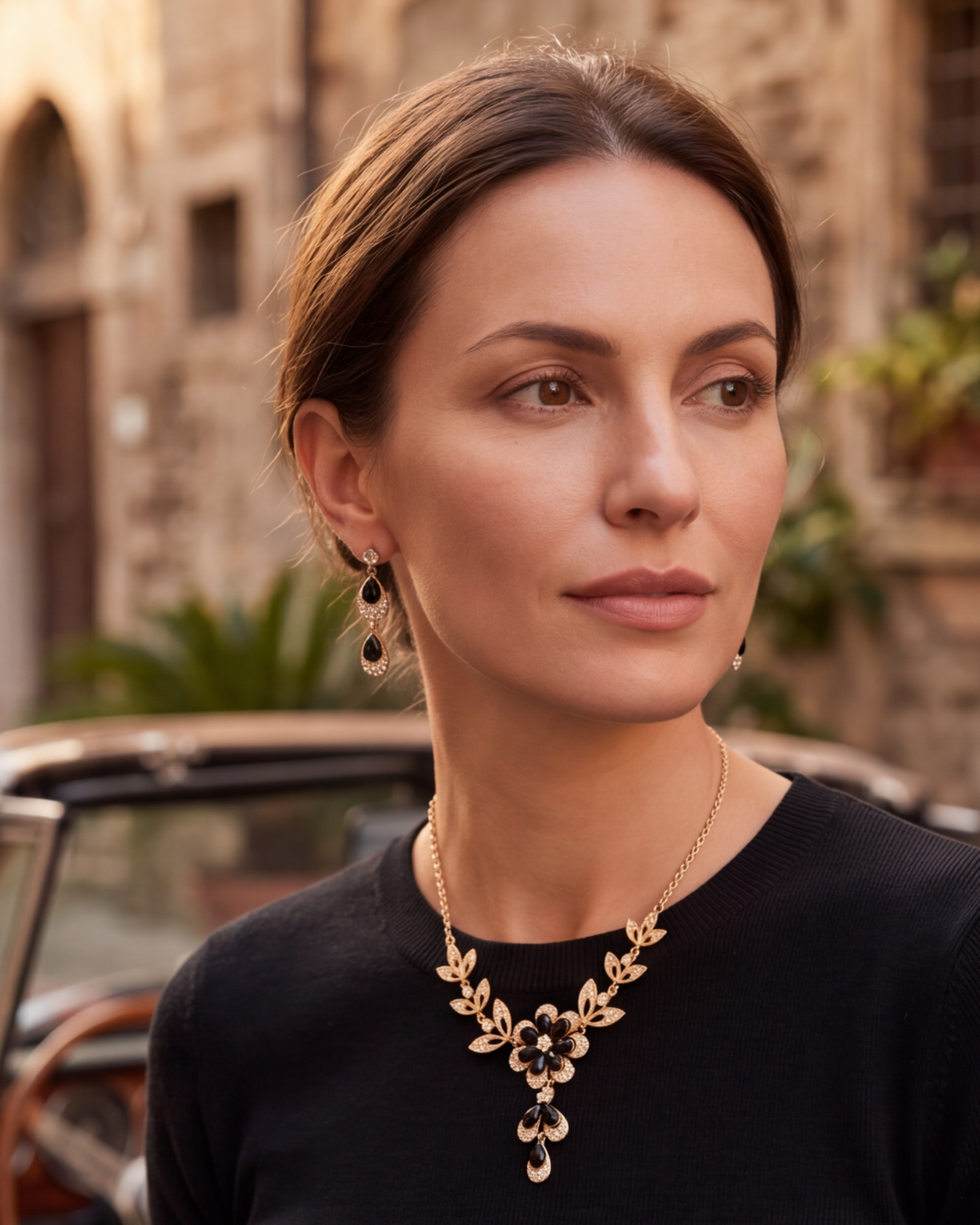 Collier & Boucles d'oreilles Corale