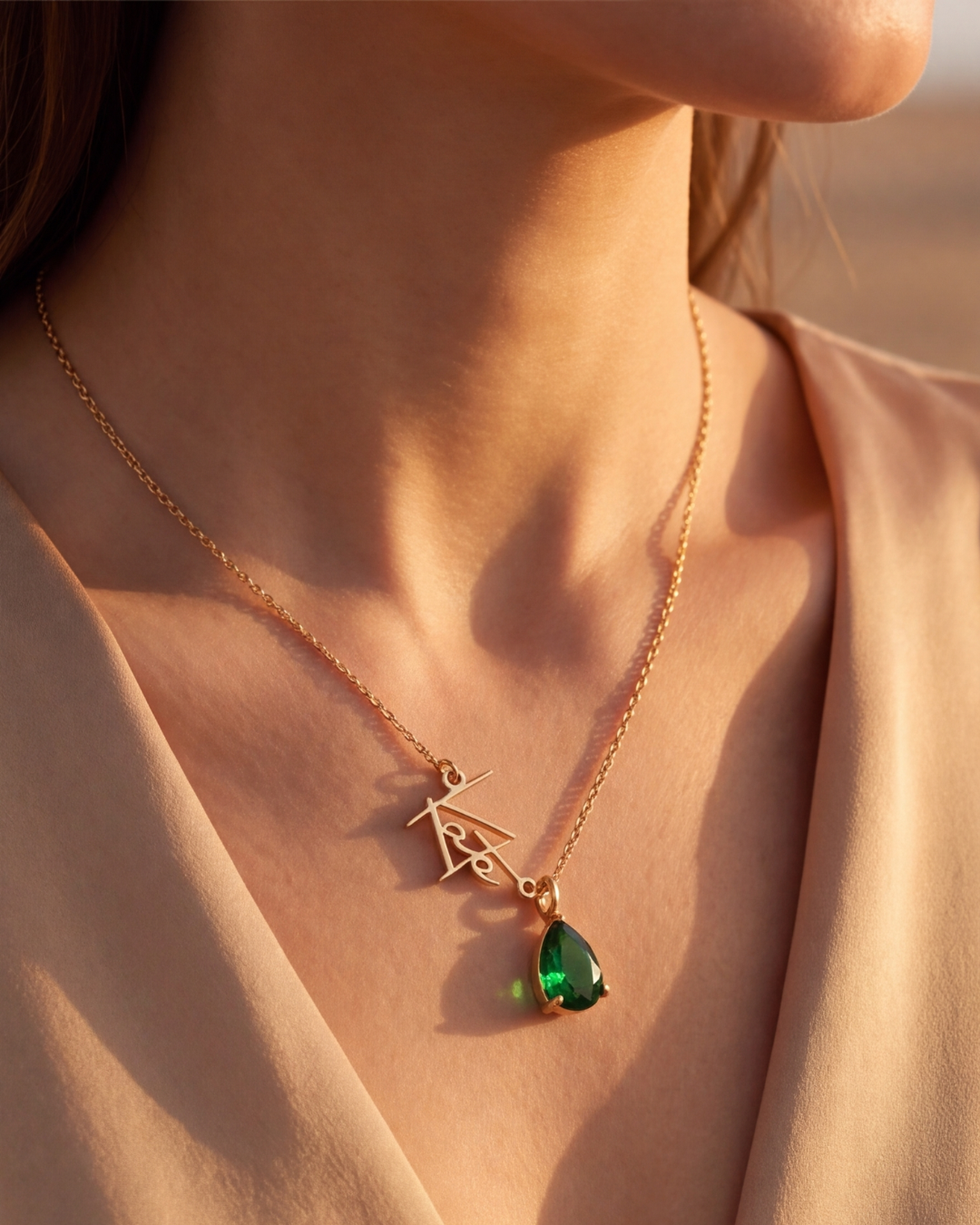 Collier Sierra (Prénom & Pierre de naissance)