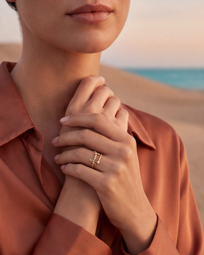 Bague Cali (Prénom & Pierre de naissance)