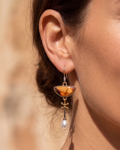 Boucles d'oreilles Lava