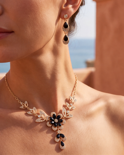 Collier & Boucles d'oreilles Corale